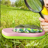 Maxbell Silkworm Terrariums Breeding Box Pet House Development Toy Reptile Terrarium pink