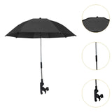 Maxbell Stroller Umbrella Modern Pushchair Parasol for Summer Walking Traveling Black