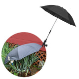 Maxbell Stroller Umbrella Modern Pushchair Parasol for Summer Walking Traveling Black
