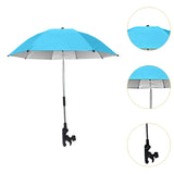 Maxbell Stroller Umbrella Modern Pushchair Parasol for Summer Walking Traveling Blue