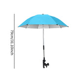 Maxbell Stroller Umbrella Modern Pushchair Parasol for Summer Walking Traveling Blue