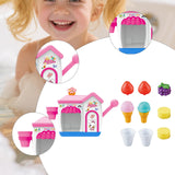 Maxbell Bath Toy Cute Portable Ice Cream Foam for Kids Age 3 4 5 Year Old Boys Girls