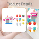 Maxbell Bath Toy Cute Portable Ice Cream Foam for Kids Age 3 4 5 Year Old Boys Girls
