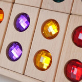 Maxbell Wooden Blocks Stacking Toy Holiday Gift Stacking Game Acrylic Building Cubes