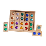 Maxbell Wooden Blocks Stacking Toy Holiday Gift Stacking Game Acrylic Building Cubes