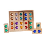 Maxbell Wooden Blocks Stacking Toy Holiday Gift Stacking Game Acrylic Building Cubes