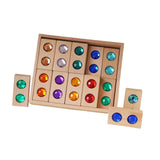 Maxbell Wooden Blocks Stacking Toy Holiday Gift Stacking Game Acrylic Building Cubes