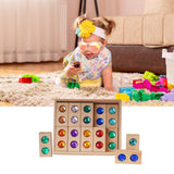 Maxbell Wooden Blocks Stacking Toy Holiday Gift Stacking Game Acrylic Building Cubes