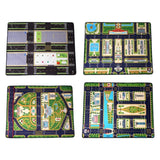 Maxbell Kids Play Rug with Roads for Kids Bedroom 140x110 cm Non Slip Large Play Mat Style A