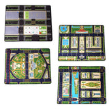 Maxbell Kids Play Rug with Roads for Kids Bedroom 140x110 cm Non Slip Large Play Mat Style A