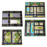 Maxbell Kids Play Rug with Roads for Kids Bedroom 140x110 cm Non Slip Large Play Mat Style A
