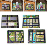 Maxbell Kids Play Rug with Roads for Kids Bedroom 140x110 cm Non Slip Large Play Mat Style A