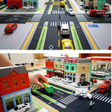 Maxbell Kids Play Rug with Roads for Kids Bedroom 140x110 cm Non Slip Large Play Mat Style A