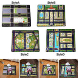 Maxbell Kids Play Rug with Roads for Kids Bedroom 140x110 cm Non Slip Large Play Mat Style A