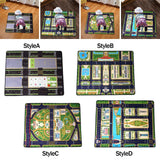 Maxbell Kids Play Rug with Roads for Kids Bedroom 140x110 cm Non Slip Large Play Mat Style A