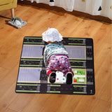 Maxbell Kids Play Rug with Roads for Kids Bedroom 140x110 cm Non Slip Large Play Mat Style A