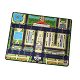 Maxbell Kids Play Rug with Roads for Kids Bedroom 140x110 cm Non Slip Large Play Mat Style B