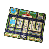 Maxbell Kids Play Rug with Roads for Kids Bedroom 140x110 cm Non Slip Large Play Mat Style B