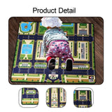 Maxbell Kids Play Rug with Roads for Kids Bedroom 140x110 cm Non Slip Large Play Mat Style B
