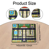 Maxbell Kids Play Rug with Roads for Kids Bedroom 140x110 cm Non Slip Large Play Mat Style B