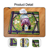 Maxbell Kids Play Rug with Roads for Kids Bedroom 140x110 cm Non Slip Large Play Mat Style C