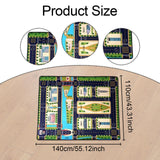 Maxbell Kids Play Rug with Roads for Kids Bedroom 140x110 cm Non Slip Large Play Mat Style D