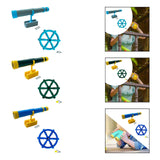 Maxbell Kids Playground Accessories Set with Steering Wheel Playground Equipment Set Blue Gray