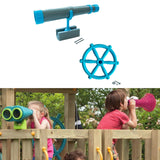 Maxbell Kids Playground Accessories Set with Steering Wheel Playground Equipment Set Blue Gray
