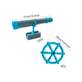 Maxbell Kids Playground Accessories Set with Steering Wheel Playground Equipment Set Blue Gray