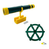 Maxbell Kids Playground Accessories Set with Steering Wheel Playground Equipment Set Green
