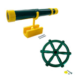Maxbell Kids Playground Accessories Set with Steering Wheel Playground Equipment Set Green