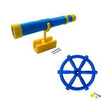 Maxbell Kids Playground Accessories Set with Steering Wheel Playground Equipment Set Sky Blue