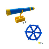 Maxbell Kids Playground Accessories Set with Steering Wheel Playground Equipment Set Sky Blue