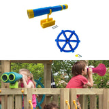 Maxbell Kids Playground Accessories Set with Steering Wheel Playground Equipment Set Sky Blue