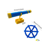 Maxbell Kids Playground Accessories Set with Steering Wheel Playground Equipment Set Sky Blue