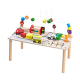 Maxbell Activity Table Bead Maze Wooden Sensory Toys for Kids 1+ Year Old Girls Boys