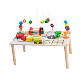 Maxbell Activity Table Bead Maze Wooden Sensory Toys for Kids 1+ Year Old Girls Boys