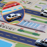 Maxbell Kids Play Rug for Kids Bedroom 55x43 inch Large Beijing City Traffic Playmat
