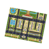 Maxbell Kids Play Rug for Kids Bedroom 55x43 inch Large Beijing City Traffic Playmat