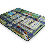 Maxbell Kids Play Rug for Kids Bedroom 55x43 inch Large Beijing City Traffic Playmat