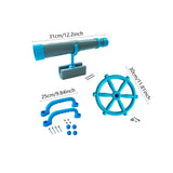 Maxbell Kids Playground Accessories Set Gifts for Kids Outdoor Games Toy Attachments Blue Gray