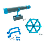 Maxbell Kids Playground Accessories Set Gifts for Kids Outdoor Games Toy Attachments Blue Gray