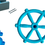 Maxbell Kids Playground Accessories Set Gifts for Kids Outdoor Games Toy Attachments Blue Gray