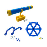 Maxbell Kids Playground Accessories Set Gifts for Kids Outdoor Games Toy Attachments Sky Blue