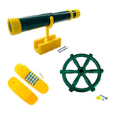 Maxbell Kids Playground Accessories Set Kids Pretend Toys Boys Girls Outdoor Playset Green