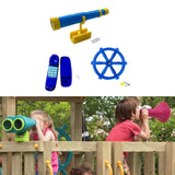 Maxbell Kids Playground Accessories Set Kids Pretend Toys Boys Girls Outdoor Playset Blue