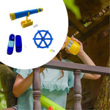 Maxbell Kids Playground Accessories Set Kids Pretend Toys Boys Girls Outdoor Playset Blue