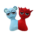 Maxbell Plush Toy Cute Soft Plush Movie Doll for Room Decor Collection Ages 3 and up Red and Blue