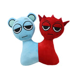 Maxbell Plush Toy Cute Soft Plush Movie Doll for Room Decor Collection Ages 3 and up Red and Blue