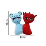 Maxbell Plush Toy Cute Soft Plush Movie Doll for Room Decor Collection Ages 3 and up Red and Blue